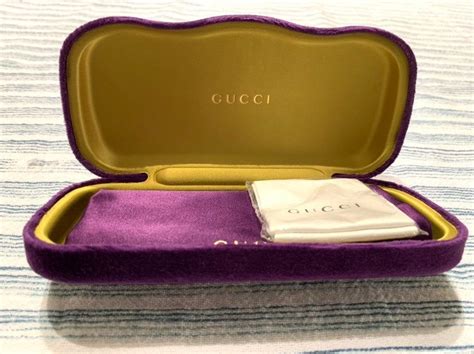 gucci purple sunglasses case|gucci sunglasses case velvet.